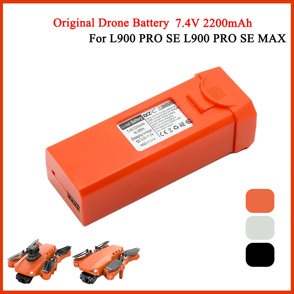 L900 Pro-ドローンバッテリー,7.4V, 2200m - Drone Gimbal 2 Axis のレビューと価格