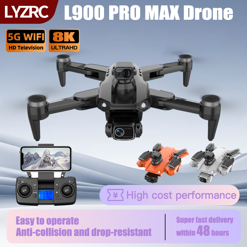 LYZRC L900 PRO MAX レーザー障害物回避 G - Drone Gimbal 2 Axis のレビューと価格