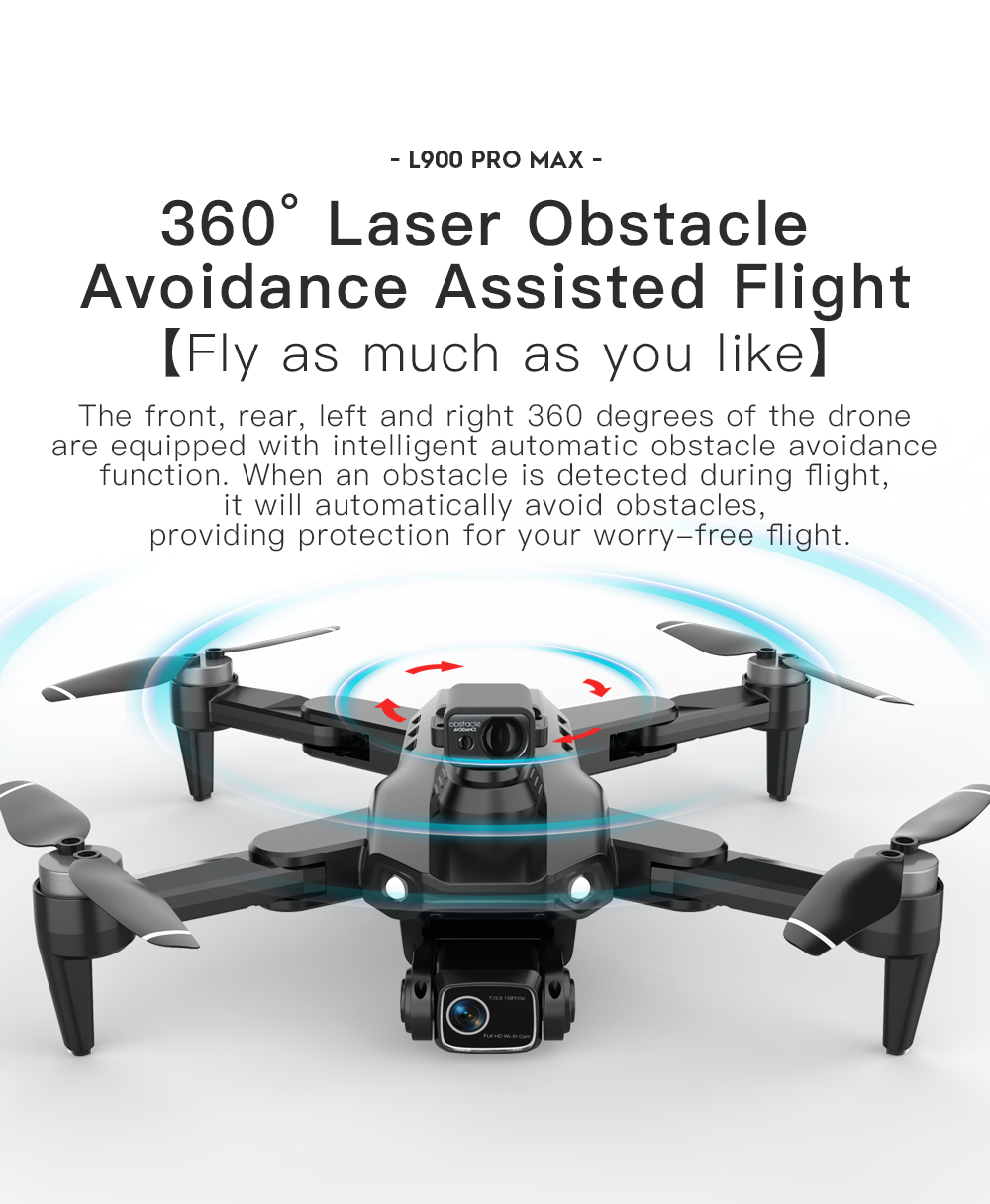 LYZRC L900 PRO MAX レーザー障害物回避 G - Drone Gimbal 2 Axis のレビューと価格