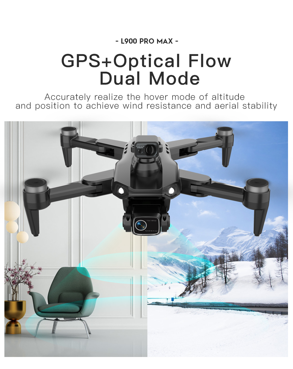 LYZRC L900 PRO MAX レーザー障害物回避 G - Drone Gimbal 2 Axis のレビューと価格