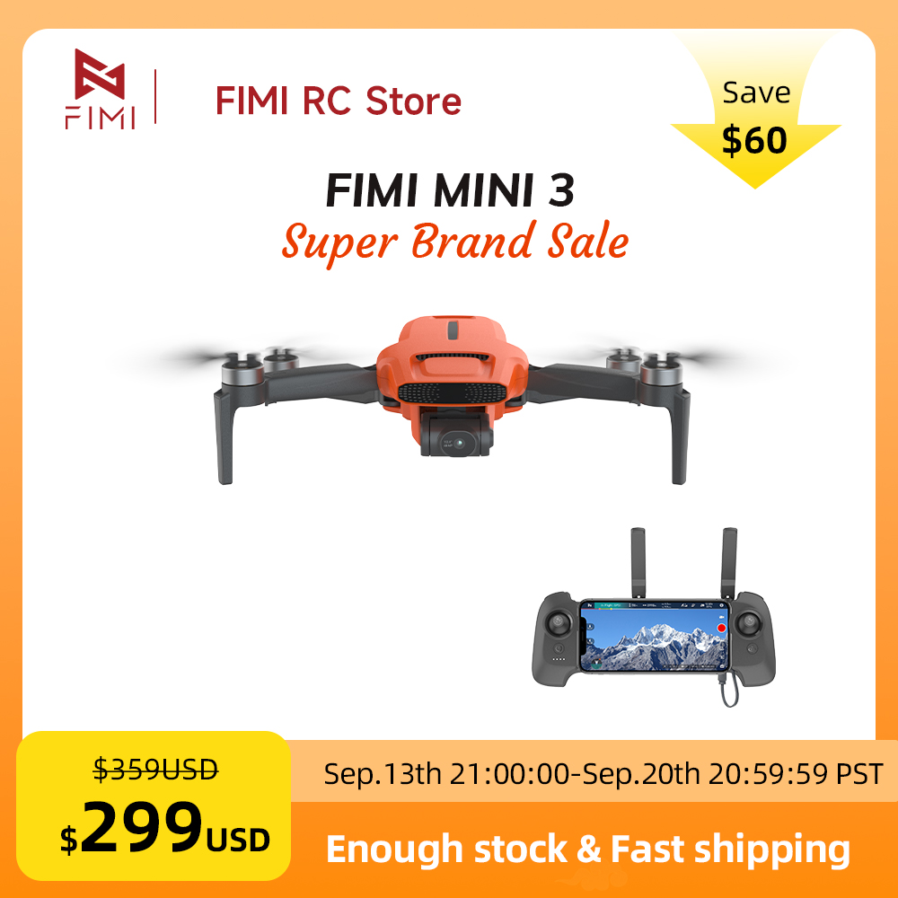FIMI MINI 3 カメラドローン 4K 60fps 9 - Drone Gimbal Brushless のレビューと価格