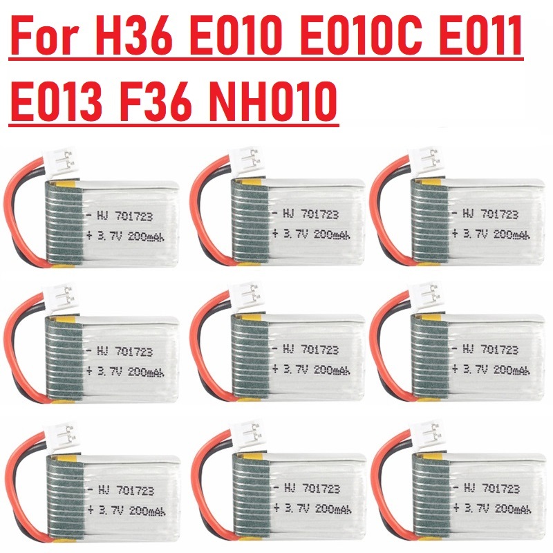 1-20 個 3.7v 200mah 701723 LIPO - Eachine Drone E010 のレビューと価格